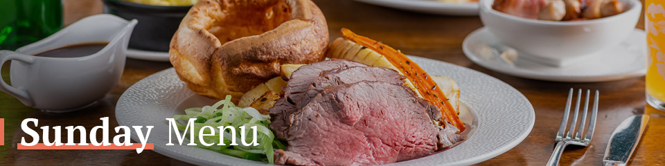Sunday Menu at The Junction